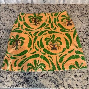 Govango Vibrant Palm Print and Monkey Mini Skirt